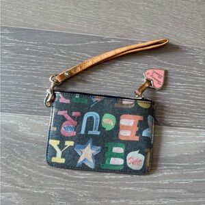 Dooney & Bourke Multicolor Monogram Wristlet